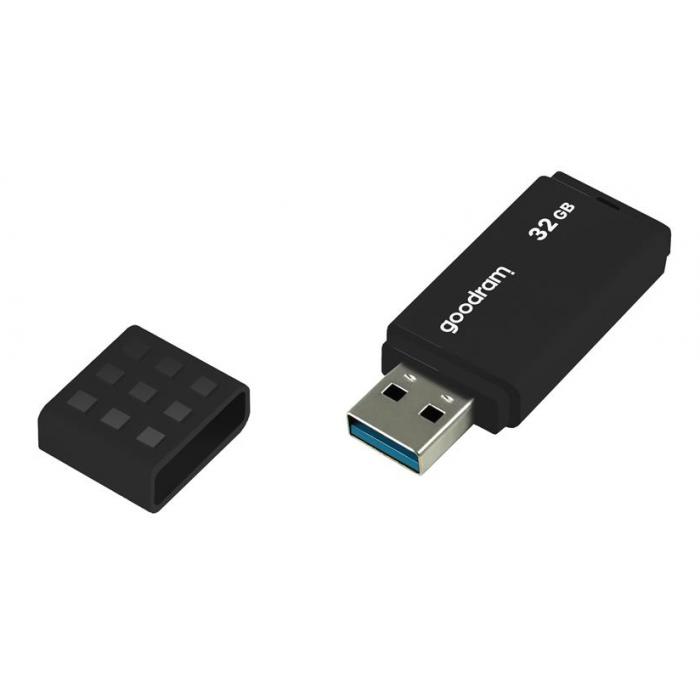 GOODRAM USB Flash Drive UME3 0320K0R11, 32GB, USB 3.0, μαύρο | Συνοδευτικά PC | elabstore.gr
