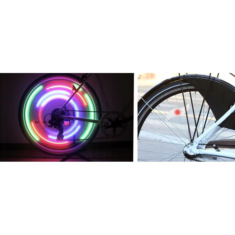 LED φωτισμός ακτίνας ποδηλάτου ZD63D, RGB, λευκός | eLabstore.gr LED φωτισμός ακτίνας ποδηλάτου ZD63D, RGB, λευκός | Gadgets | elabstore.gr