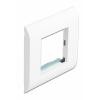 DELOCK module βάση πρίζας με frame Easy 45 81300, 80x80mm, λευκό | Τροφοδοσία Ρεύματος | elabstore.gr