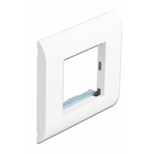 DELOCK module βάση πρίζας με frame Easy 45 81300, 80x80mm, λευκό | Τροφοδοσία Ρεύματος | elabstore.gr