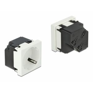 DELOCK module πρίζας ρεύματος Easy 45 81321, 45°, 45x45mm, 10τμχ | Τροφοδοσία Ρεύματος | elabstore.gr