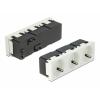 DELOCK τριπλό module πρίζας ρεύματος Easy 45 81323, 45°, 45x45mm, 5τμχ | Τροφοδοσία Ρεύματος | elabstore.gr