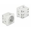 DELOCK module πρίζας ρεύματος Easy 45 81324, 45°, 45x45mm, 10τμχ | Τροφοδοσία Ρεύματος | elabstore.gr