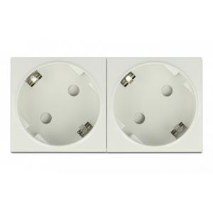 DELOCK διπλό module πρίζας ρεύματος Easy 45 81325, 45°, 45x45mm, 5τμχ | Τροφοδοσία Ρεύματος | elabstore.gr