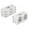 DELOCK διπλό module πρίζας ρεύματος Easy 45 81325, 45°, 45x45mm, 5τμχ | Τροφοδοσία Ρεύματος | elabstore.gr