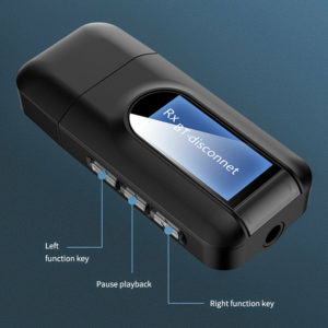 Wireless receiver & transmitter με οθόνη BT-005, bluetooth 5.0 EDR | Δικτυακά | elabstore.gr