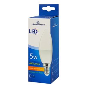 POWERTECH LED Λάμπα Candle E14-004 5W, 3000K, E14, Samsung LED, IC | eLabstore.gr POWERTECH LED Λάμπα Candle E14-004 5W, 3000K, E14, Samsung LED, IC | Φωτισμός | elabstore.gr