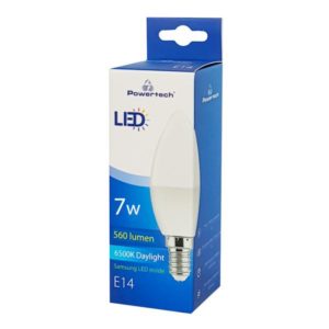 POWERTECH LED Λάμπα Candle E14-005 7W, 6500K, E14, Samsung LED, IC | eLabstore.gr POWERTECH LED Λάμπα Candle E14-005 7W, 6500K, E14, Samsung LED, IC | Φωτισμός | elabstore.gr