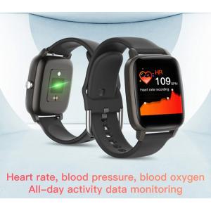 ΙΝΤΙΜΕ Smartwatch T98, 1.4" έγχρωμο, IP67, μέτρηση θερμοκρασίας, μαύρο | eLabstore.gr