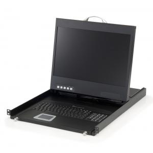 LEVELONE LCD KVM Rack Console KVM-8901UK, 19" Widescreen | Εξοπλισμός IT | elabstore.gr