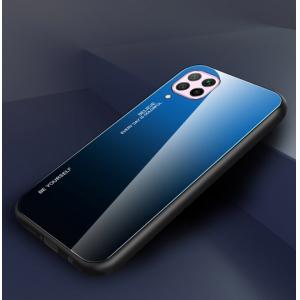 POWERTECH Θήκη Aurora Glass MOB-1499 για Huawei P40 Lite, μαύρη-μπλε | Αξεσουάρ κινητών | elabstore.gr