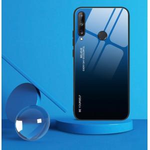 POWERTECH Θήκη Aurora Glass MOB-1500 για P40 Lite E/Y7p 2020, μαύρη-μπλε | Αξεσουάρ κινητών | elabstore.gr