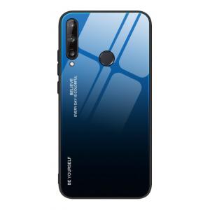 POWERTECH Θήκη Aurora Glass MOB-1500 για P40 Lite E/Y7p 2020, μαύρη-μπλε | Αξεσουάρ κινητών | elabstore.gr