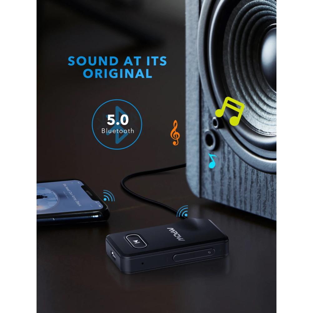 MPOW bluetooth receiver BH129B, ασύρματο, με μικρόφωνο, μαύρο | eLabstore.gr MPOW bluetooth receiver BH129B, ασύρματο, με μικρόφωνο, μαύρο | Εικόνα & Ήχος | elabstore.gr
