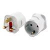 POWERTECH αντάπτορας ρεύματος PT-855 από UK σε German type, 13A | Τροφοδοσία Ρεύματος | elabstore.gr