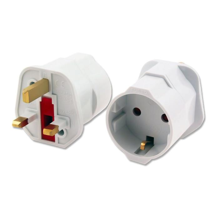 POWERTECH αντάπτορας ρεύματος PT-855 από UK σε German type, 13A, 10τμχ | eLabstore.gr POWERTECH αντάπτορας ρεύματος PT-855 από UK σε German type, 13A, 10τμχ | Τροφοδοσία Ρεύματος | elabstore.gr