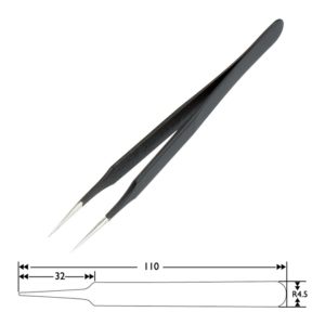 SPROTEK ESD αντιστατική τσιμπίδα ST-T510, 110mm, ίσια, λεπτή | Εργαλεία | elabstore.gr