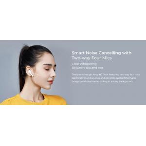 HAYLOU earphones T19, true wireless, θήκη φόρτισης, λευκά | Αξεσουάρ κινητών | elabstore.gr
