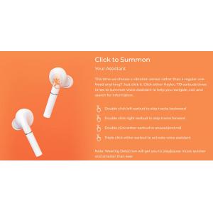 HAYLOU earphones T19, true wireless, θήκη φόρτισης, λευκά | Αξεσουάρ κινητών | elabstore.gr