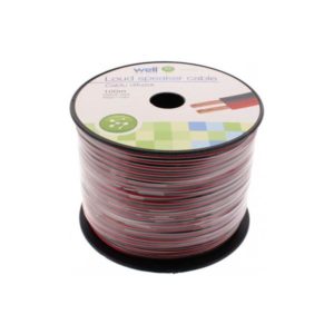 Καλώδιο Ηχείου Well 100m 2x0.35mm2 CCA Μαύρο/κόκκινο LSP-CCA0.35BR-100-WL | Ήχου & Εικόνας | elabstore.gr