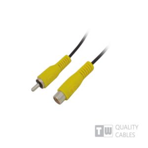 1.5M M/F 1RCA Plug To 1RCA Jack Nickel | Ήχου & Εικόνας | elabstore.gr