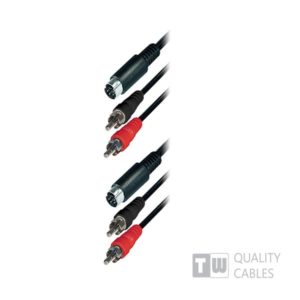 5M 2RCA Plug+S-Vhs To 2RCA Plug To S-Vhs, Nickel | Ήχου & Εικόνας | elabstore.gr