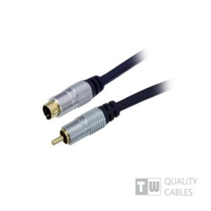 Gold 1.5M  Hq Premium S-Video Plug To 1Rca M blister pack | Ήχου & Εικόνας | elabstore.gr