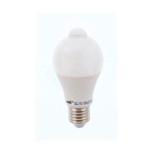 Λάμπα LED 12W E27 4000K με αισθητήρα κίνησης Well LEDLNPIR-A6012E27-WL | Φωτισμός | elabstore.gr
