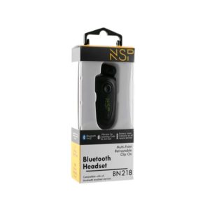 Ακουστικό Bluetooth V5.0 Retractable Clip on Headset Vibration + Anti-Lost NSP BN219 | Περιφερειακά | elabstore.gr