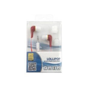 Ακουστικό Earphone w/Flat Cable Κόκκινο | Περιφερειακά | elabstore.gr