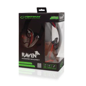 Raven Ακουστικό με μικρόφωνο gaming Κόκκινο EGH310R | Περιφερειακά | elabstore.gr
