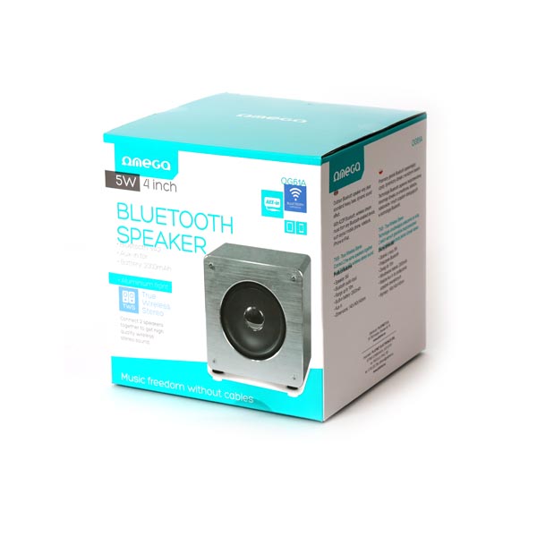 Ηχείο Bluetooth 5W 4" Aluminium True Wireless Stereo Omega OG61A | eLabstore.gr Ηχείο Bluetooth 5W 4" Aluminium True Wireless Stereo Omega OG61A | Περιφερειακά | elabstore.gr
