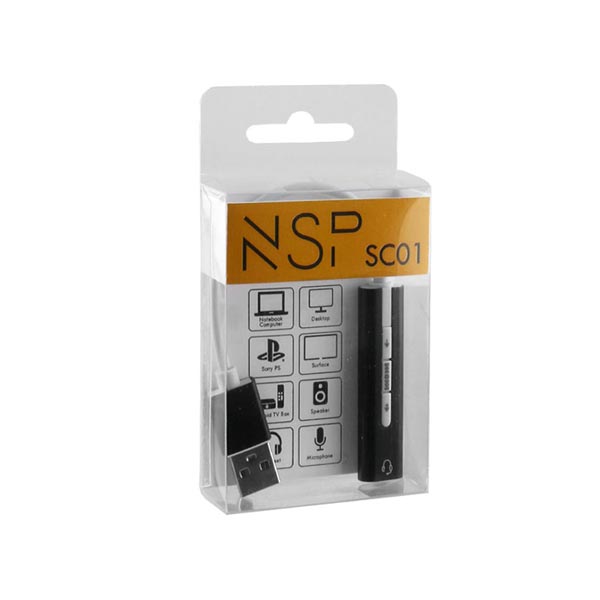 Εξωτερική κάρτα ήχου 7.1 USB to Jack 3.5mm Female για PC/MAC/PS4 Μαύρη NSP SC01 | eLabstore.gr Εξωτερική κάρτα ήχου 7.1 USB to Jack 3.5mm Female για PC/MAC/PS4 Μαύρη NSP SC01 | Περιφερειακά | elabstore.gr