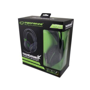 Thanderbird Ακουστικό με μικρόφωνο gaming w/Led μαύρο/πράσινο EGH430 | eLabstore.gr Thanderbird Ακουστικό με μικρόφωνο gaming w/Led μαύρο/πράσινο EGH430 | Gaming | elabstore.gr