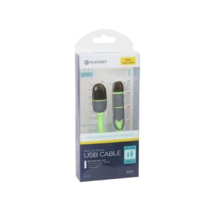 Καλώδιο Micro USB 1 σε 2 & iPhone5 σε USB πράσινο Platinet | Περιφερειακά | elabstore.gr