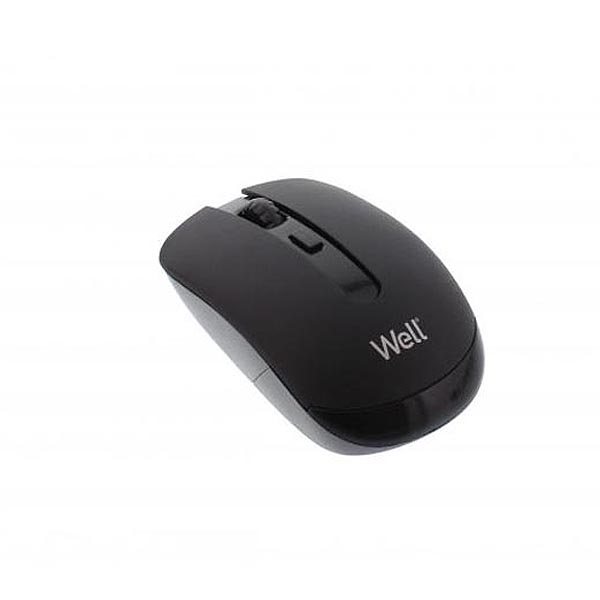 MW101 Well Ασύρματο Ποντίκι 4D USB μαύρο 1600dpi MOUSE-WLESS-MW101BK-WL | eLabstore.gr MW101 Well Ασύρματο Ποντίκι 4D USB μαύρο 1600dpi MOUSE-WLESS-MW101BK-WL | Περιφερειακά | elabstore.gr