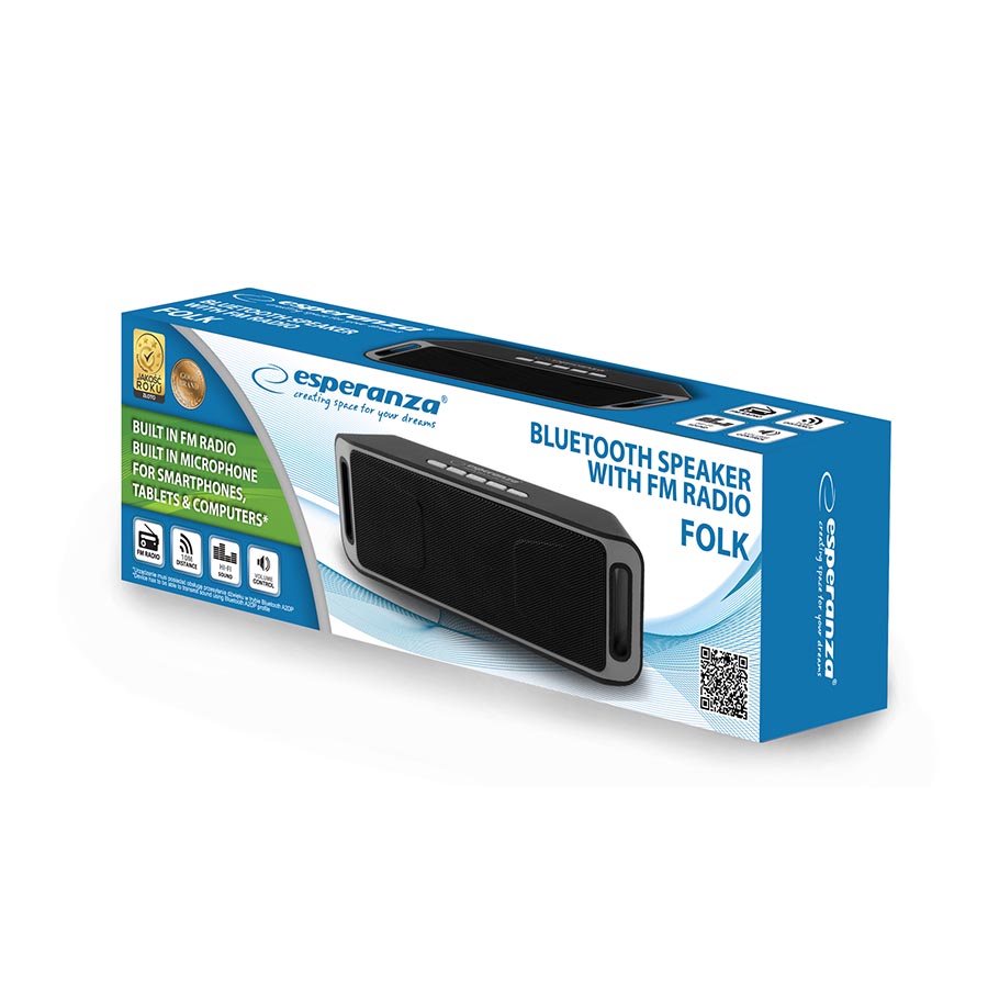 Ηχείο Bluetooth 6W Hands-Free & w/FM Radio Μαύρο/Γκρι EP126KE | eLabstore.gr Ηχείο Bluetooth 6W Hands-Free & w/FM Radio Μαύρο/Γκρι EP126KE | Περιφερειακά | elabstore.gr
