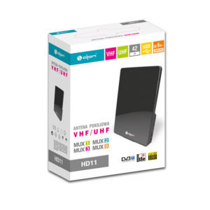 Εσωτερική Κεραία Τηλεόρασης HD11 DVB-T VHF/UHF/FM  42 dB | Συστήματα Λήψης | elabstore.gr