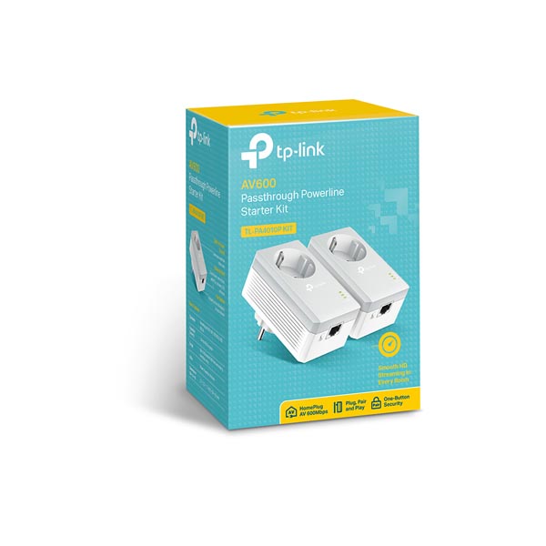 TP-LINK PA4010PKIT AV500 Powerline Adapter With AC Pass Through Starter Kit | eLabstore.gr TP-LINK PA4010PKIT AV500 Powerline Adapter With AC Pass Through Starter Kit - Image 2