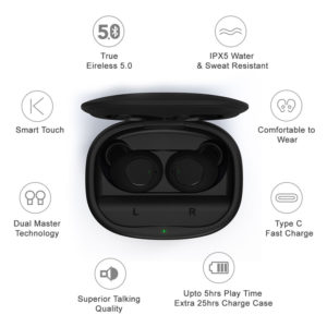HIFUTURE earphones AirBuds Pro, true wireless, με θήκη φόρτισης, μαύρα | Αξεσουάρ κινητών | elabstore.gr