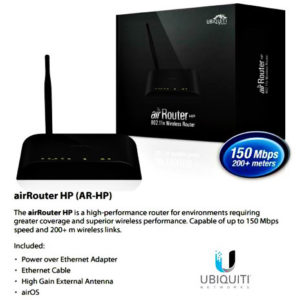 UBIQUITI AirRouter-HP Indoor 802.11b/g/n High Power Wireless Router | Δικτυακά | elabstore.gr
