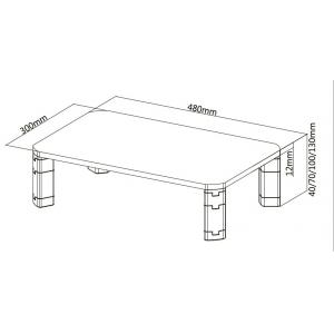 BRATECK Επιτραπέζια βάση AMS-6 για οθόνη 17"-32", 20kg | Αναλώσιμα - Είδη Γραφείου | elabstore.gr