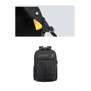 ARCTIC HUNTER τσάντα πλάτης B00121C-BK, laptop, USB, αδιάβροχη, μαύρη | eLabstore.gr