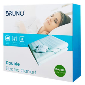 BRUNO Ηλεκτρική κουβέρτα BRN-0017, διπλή, 160x140cm, 2x 60W, χειριστήρια | Οικιακές & Προσωπικές Συσκευές | elabstore.gr