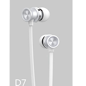 YISON earphones με μικρόφωνο D7, λευκό | Αξεσουάρ κινητών | elabstore.gr
