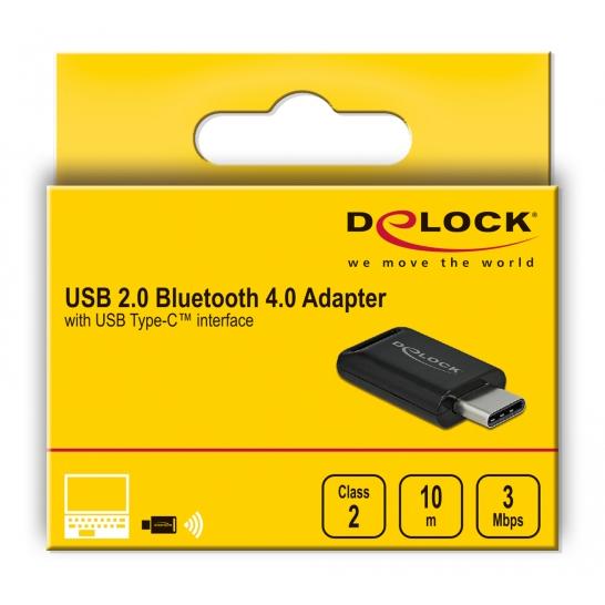 DELOCK Adapter USB Type-C 61003, Bluetooth 4.0 + EDR, μαύρο | eLabstore.gr DELOCK Adapter USB Type-C 61003, Bluetooth 4.0 + EDR, μαύρο | Δικτυακά | elabstore.gr