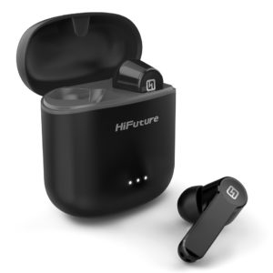 HIFUTURE earphones FlyBuds, true wireless, με θήκη φόρτισης, μαύρα | Αξεσουάρ κινητών | elabstore.gr