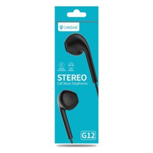 CELEBRAT earphones G12 με μικρόφωνο, 14.2mm, 1.2m, μαύρο | eLabstore.gr CELEBRAT earphones G12 με μικρόφωνο, 14.2mm, 1.2m, μαύρο | Αξεσουάρ κινητών | elabstore.gr