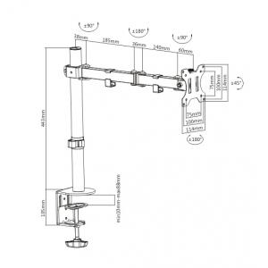 BRATECK universal βάση για οθόνη 13"-32", 8kg | eLabstore.gr BRATECK universal βάση για οθόνη 13"-32", 8kg | Αναλώσιμα - Είδη Γραφείου | elabstore.gr