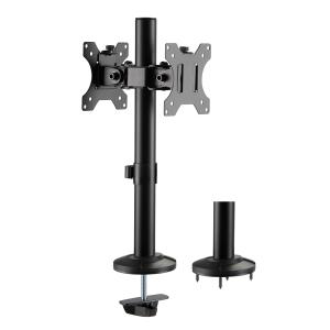 BRATECK Βάση γραφείου LDT40-G02 για 2 οθόνες 17" - 32", 8kg | Αναλώσιμα - Είδη Γραφείου | elabstore.gr